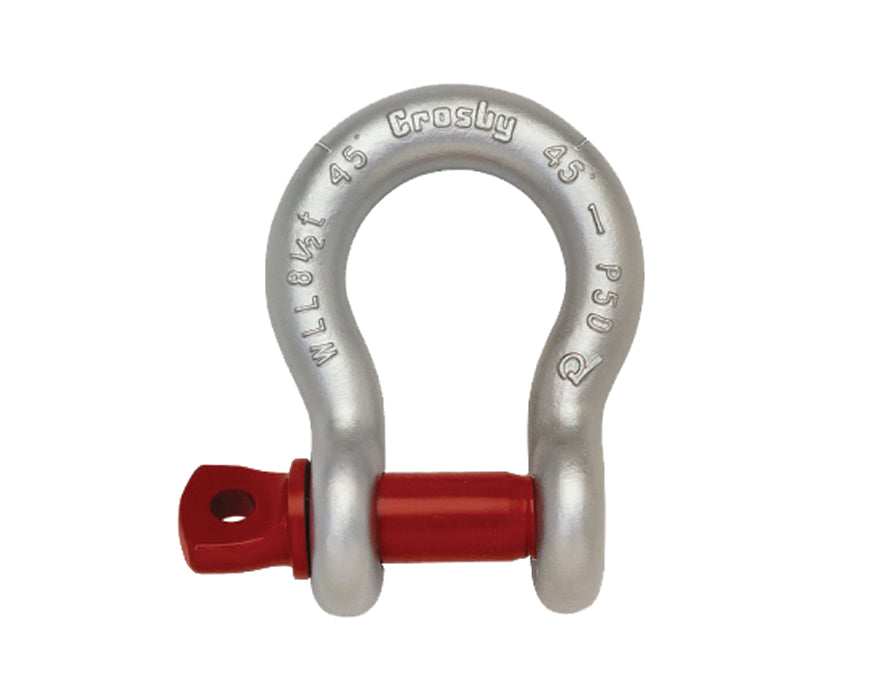 Crosby G209 Carbon Screw Pin Anchor Shackle, 1/2t- 55t capacity