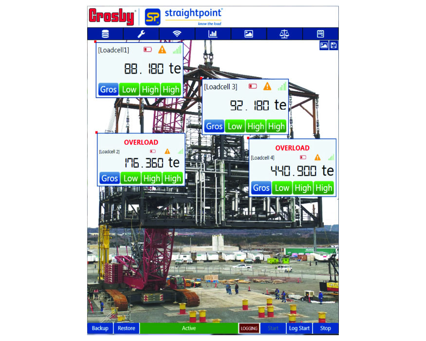 Straightpoint Insight Loadcell Software. Logging and Center of Gravity.