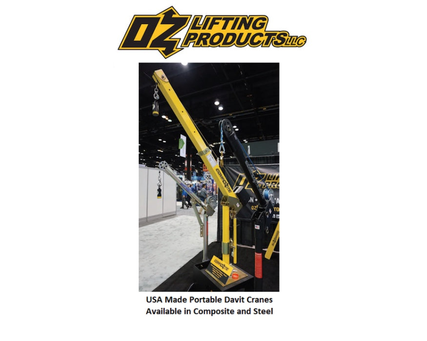 OZ Lifting CompOZite Davit, 1,200lb capacity