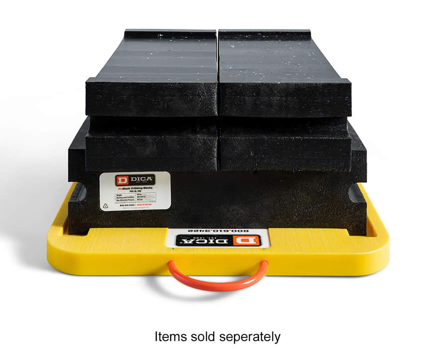 DICA PSC-SL-100 ProStack Cribbing Blocks 100,000lb capacity with Slot Lock (Black)