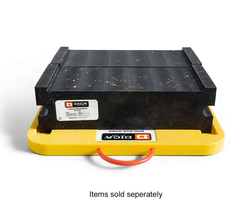 DICA PSC-SL-D2424-1.5Y ProStack Cribbing Base Pads 100,000lb capacity (Yellow)