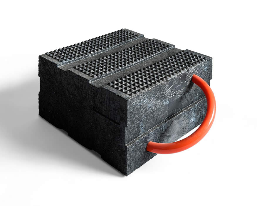 DICA PSC-1212-6 ProStack Cribbing Blocks with Pyramid Locking 55,000lb capacity (Black)