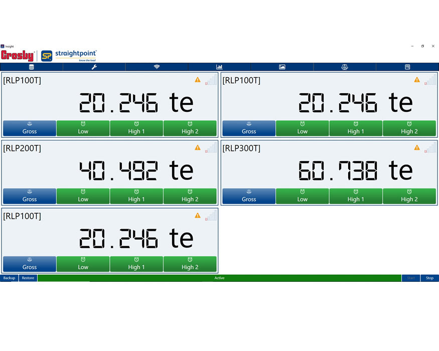 Straightpoint Insight Loadcell Software. Logging and Center of Gravity.