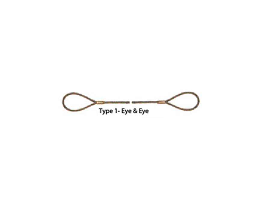 Wire rope sling, Eye & Eye ends